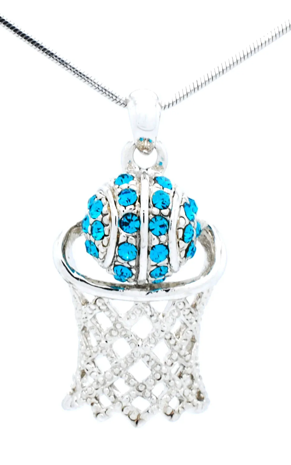 Basketball Hoop Necklace Lg - 2 Digits