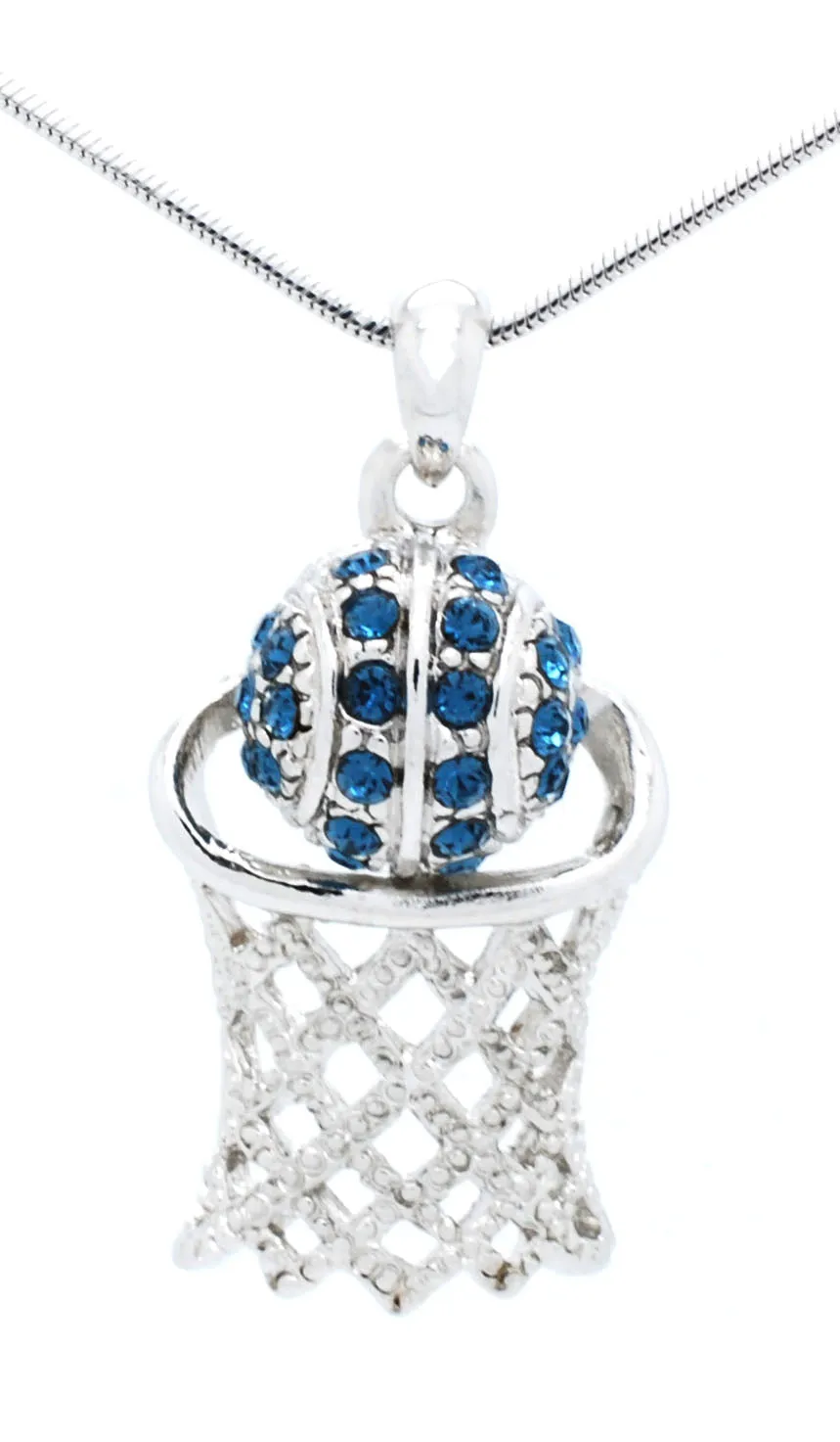 Basketball Hoop Necklace Lg - 2 Digits