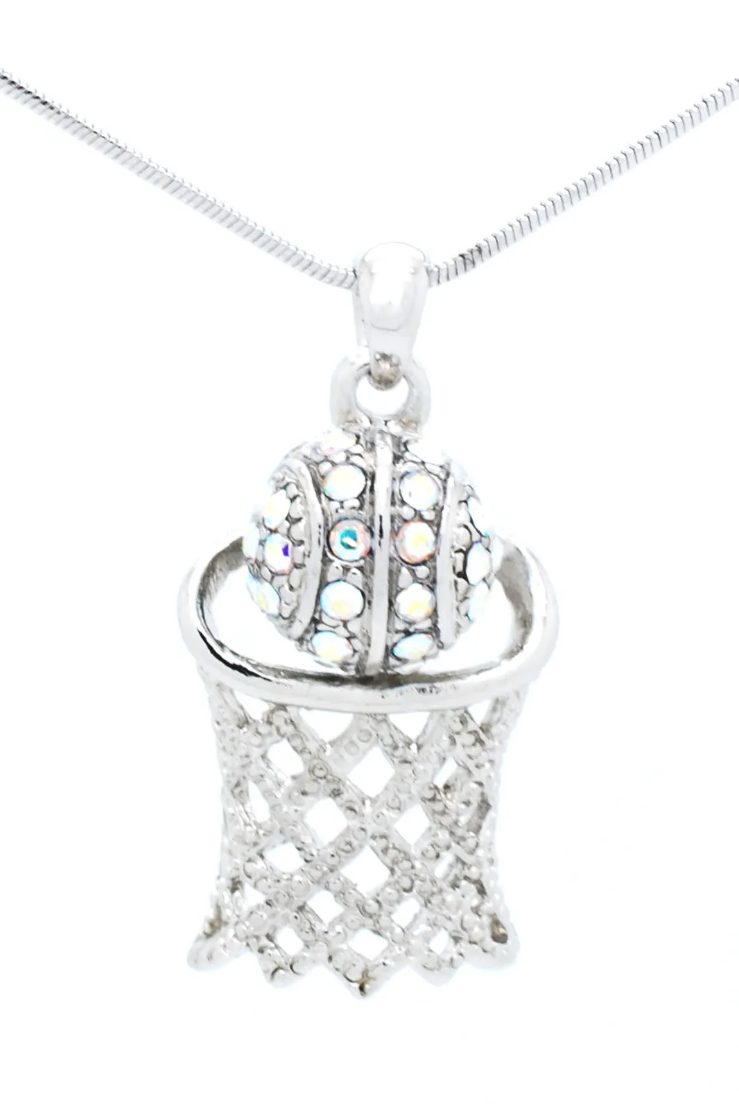 Basketball Hoop Necklace Lg - 2 Digits