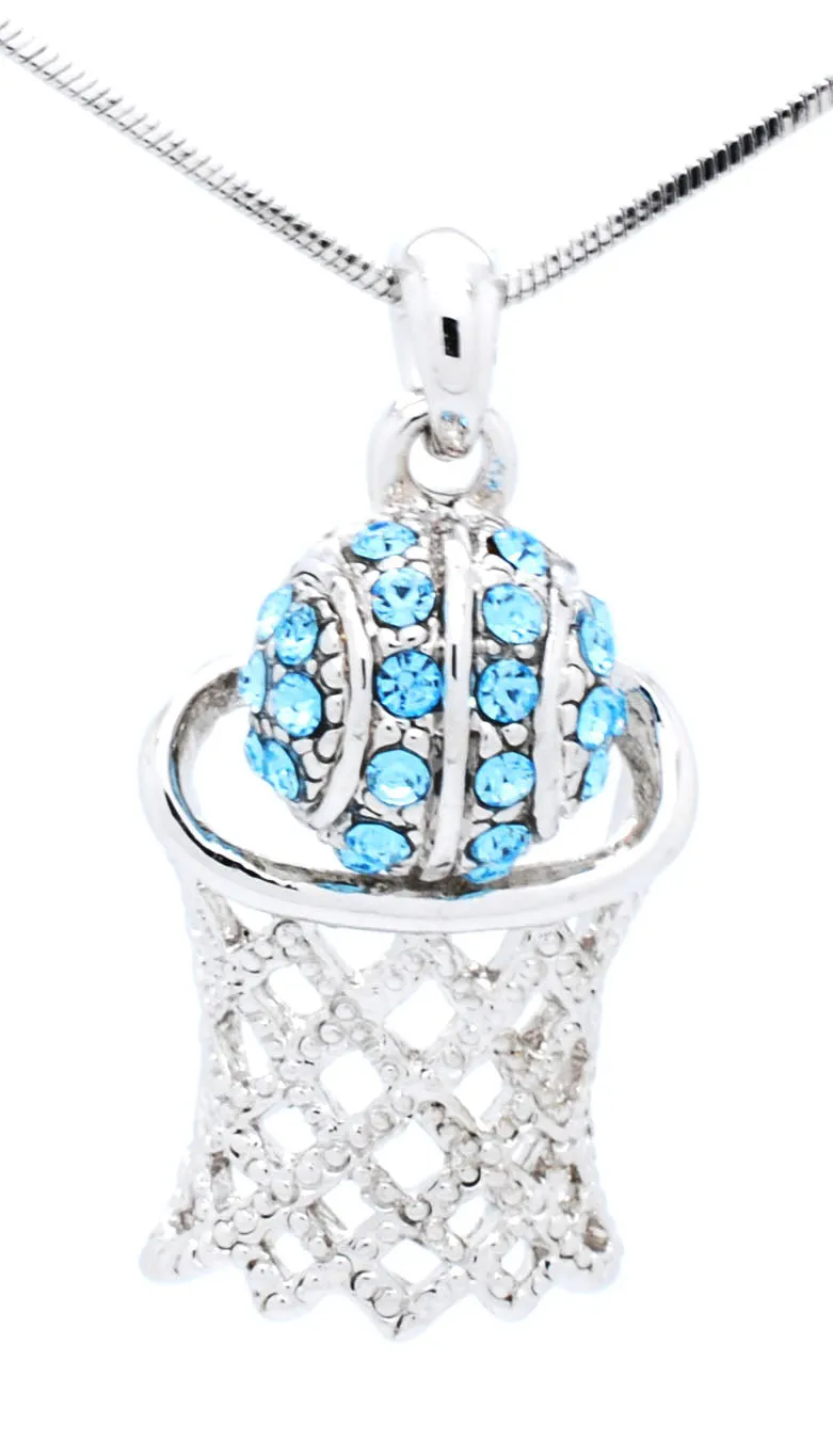 Basketball Hoop Necklace Lg - 2 Digits