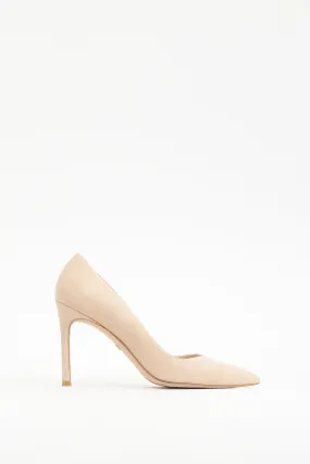 Beige Suede Anny Heel