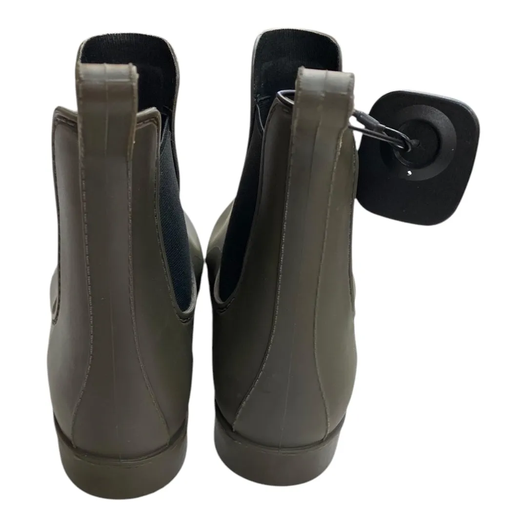 Boots Rain By A New Day In Green, Size: 7