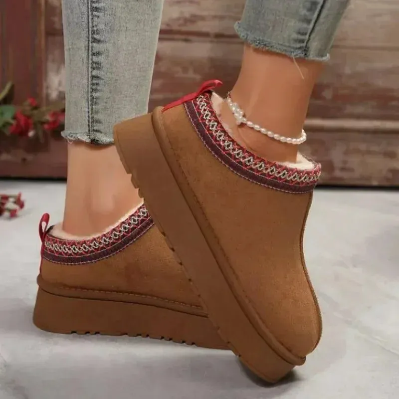 Chelsea Ankle Snow Boots Women Winter