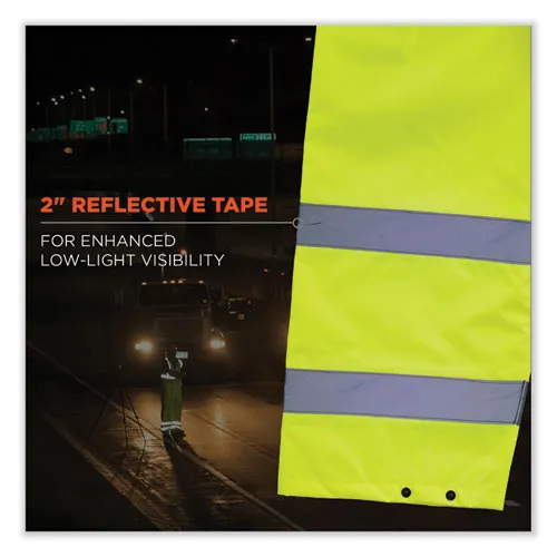 Glowear 8916 Class E Lightweight Hi-vis Rain Pants, 3x-large, Lime, Ships In 1-3 Business Days