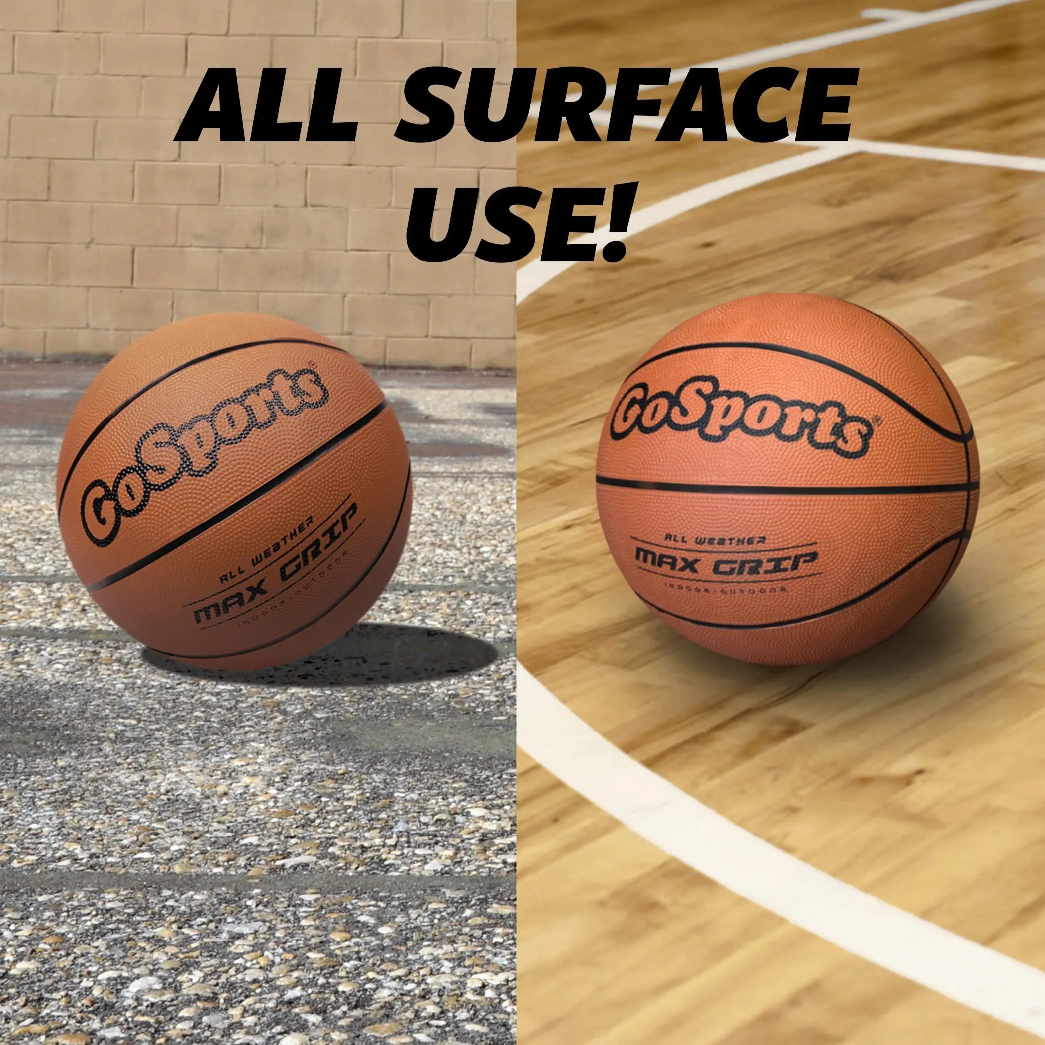 GoSports Size 7 Rubber Basketball