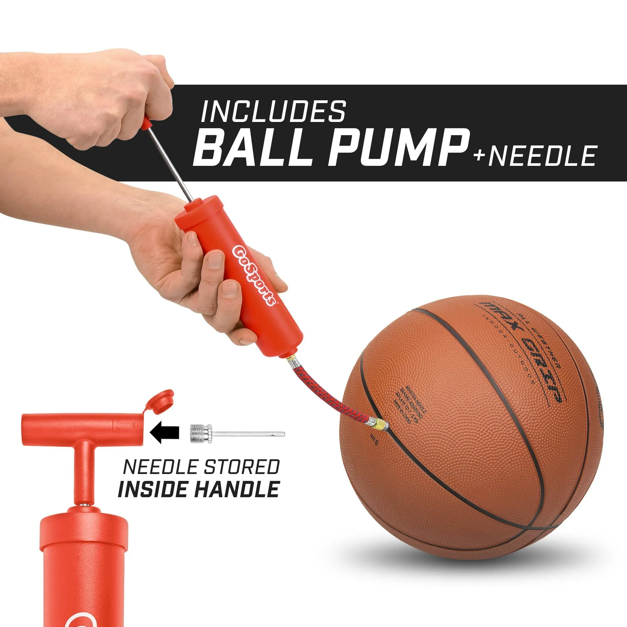 GoSports Size 7 Rubber Basketball