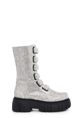 Ice Breaker Combat Boots- Silver