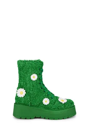 It's Always Greener Combat Boots