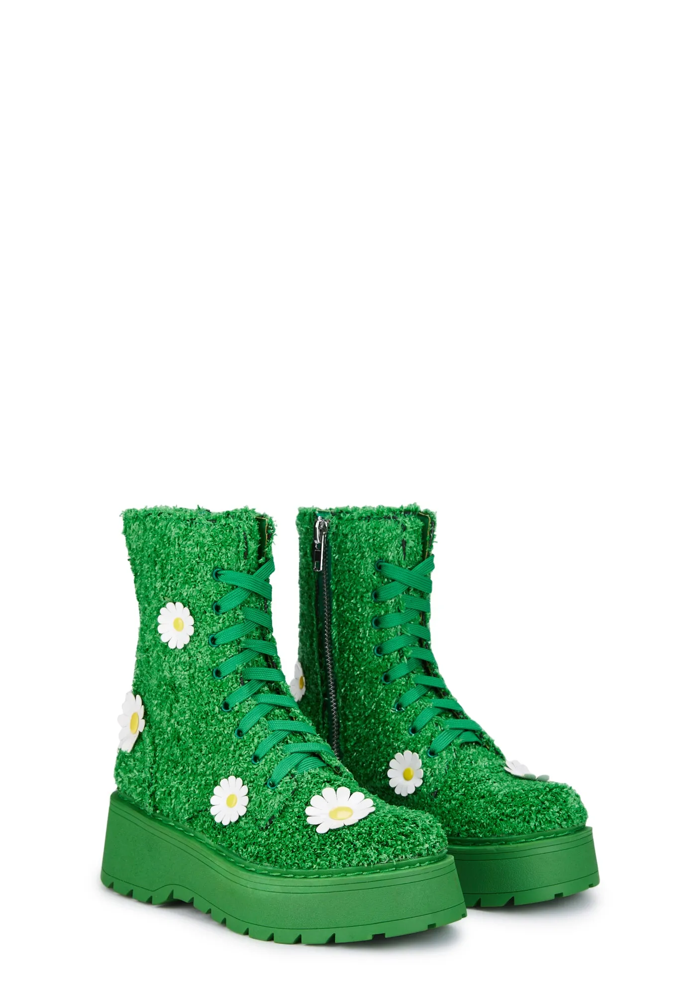 It's Always Greener Combat Boots