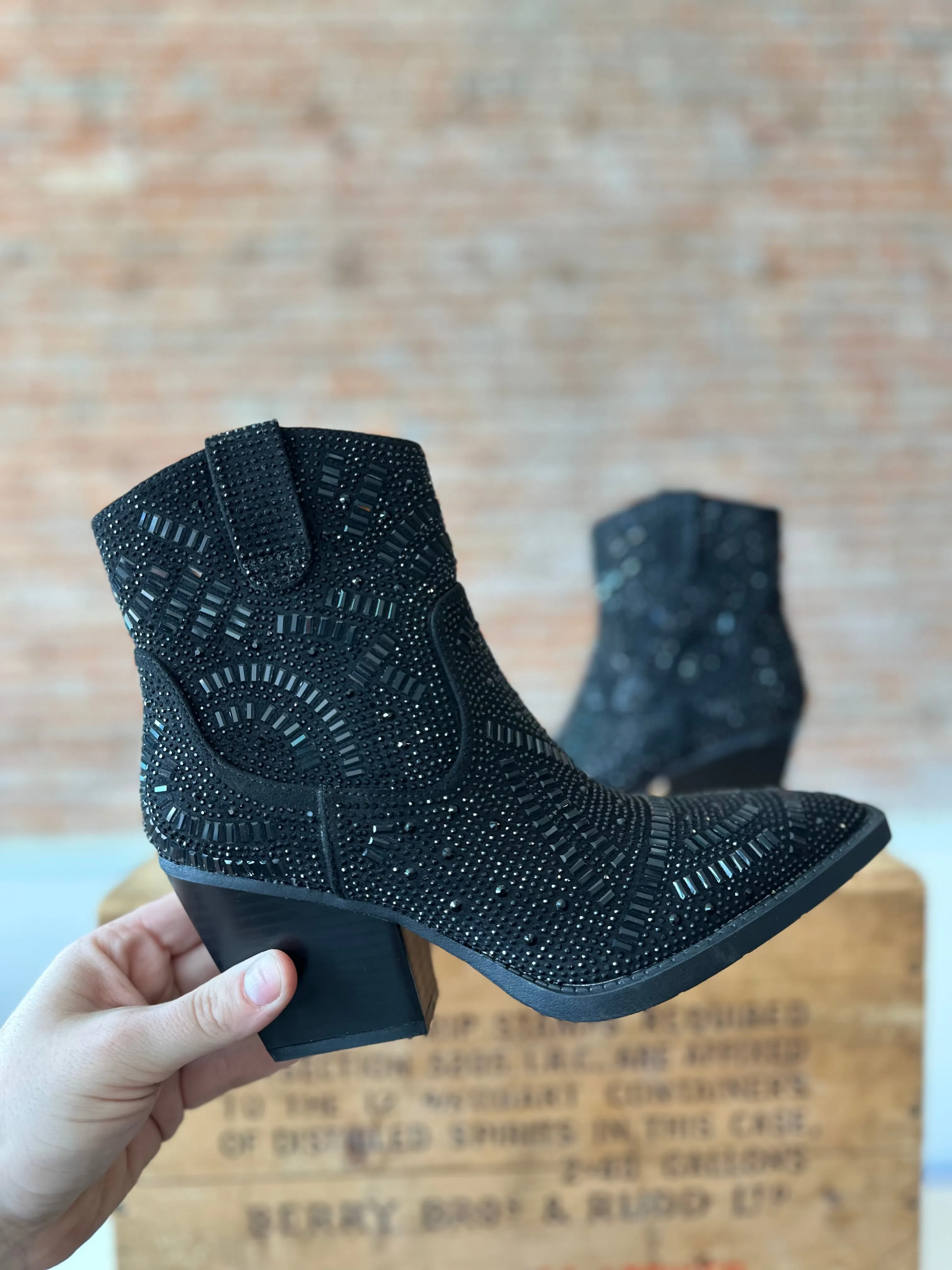 Madison Rhinestone Booties