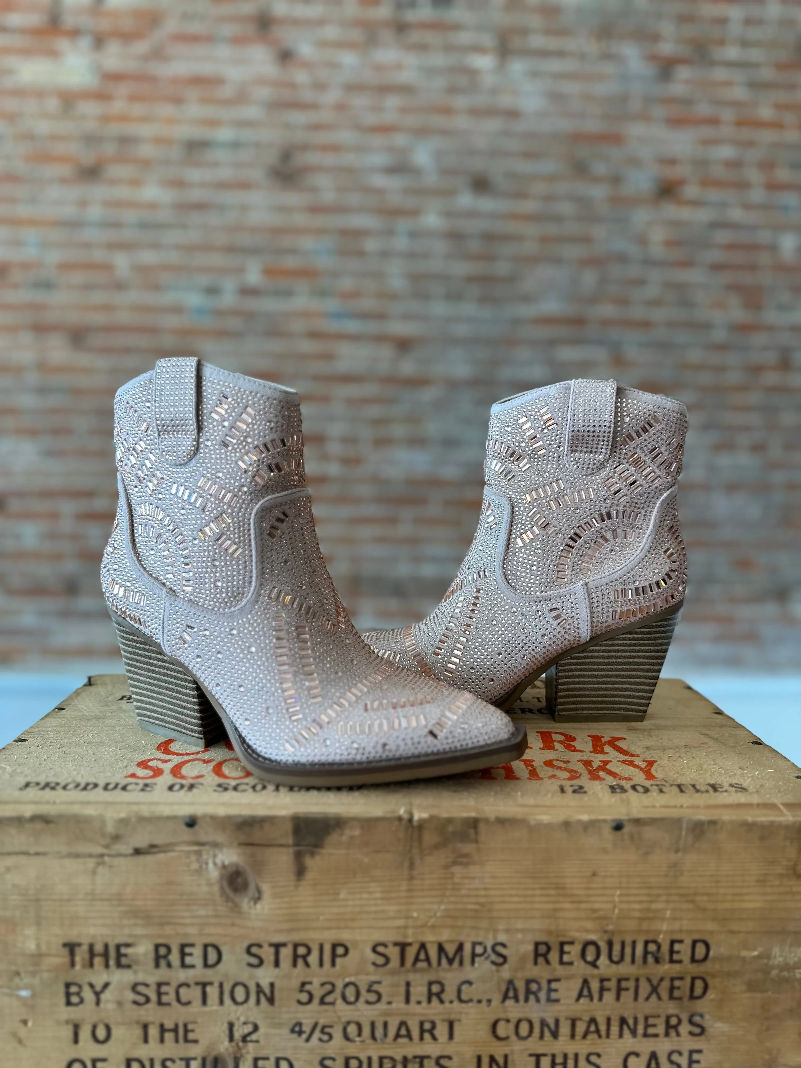 Madison Rhinestone Booties