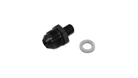Vibrant Male AN to Metric Straight Adapter; Size: -8AN Metric: 12mm x 1.25 - 16623